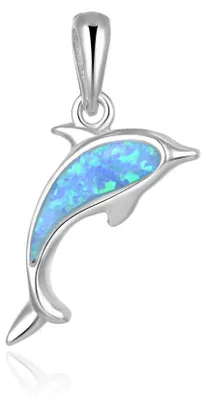 Immagine prodotto di Ciondolo in argento a forma di delfino AGH554L