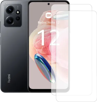Produktbild von Zwei Stück (2x) Display-Schutzfolie Displayschutz-Glas 9H Glas für Xiaomi Redmi Note 12 4G
