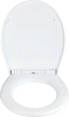 Immagine prodotto di Sedile per WC WENKO Mod. Ostuni, caricabile con 300 kg, in termoplastica riciclabile con meccanismo di chiusura morbida