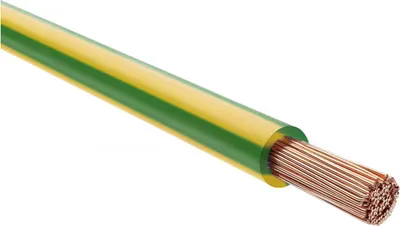 Produktbild von HELU KABEL H07Z-K 90°C 1X35mm² GNYE (grün/gelb) Einzelader halogenfrei grün/gelb AD 12,1mm Nennspannung Uo/U 450V/750V