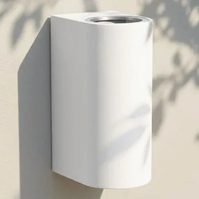 Produktbild von Maxkomfort Außenwandleuchte Up & Down IP44 weiß – Maxkomfort 1267, 2x GU10, Aluminium/Glas, 230V (ohne Leuchtmittel)