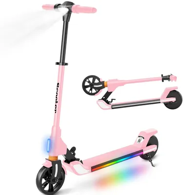 Produktbild von Elektroscooter Kinder Für 8-16 Jahren, Klappbar Jugendliche Elektroroller, 200W, 5,2Ah AKKU, Reichweite 10-20 km, Bis 20 km/h, LED, E-Scooter Rosa