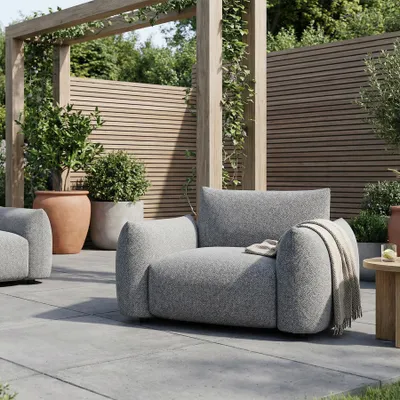 Produktbild von riess-ambiente In- und Outdoor Gartensessel SEAHAWK anthrazit Olefin Aluminium 1-Sitzer Sofa wetterfest