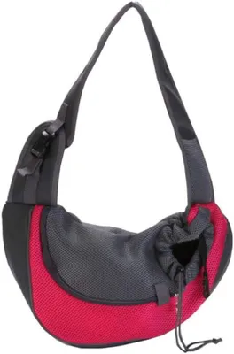 Produktbild von Famanu Sling Tragetasche für Haustiere – Messenger Tasche für kleine Hunde und Katzen, ideal für Reisen und Spaziergänge