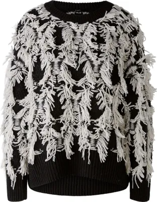 Produktbild von Oui Pullover black offwhite 34