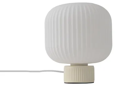 Produktbild von Tischleuchte Keramik E27 D: 20 cm rund 23 cm Modern Beistelllampe