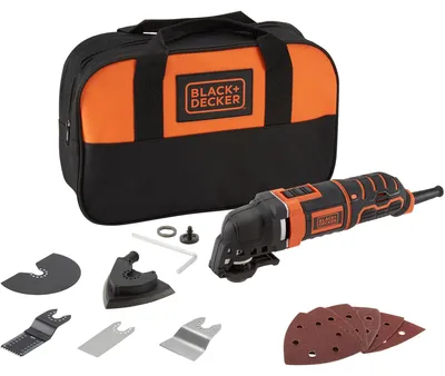 Obrázok produktu pre Black & Decker MT300SA2, Rezanie, mletie, Leštenie, Rust/corrosion removing, pílenie, Stierací, Čierna, Oranžová, 10000 OPM, 101 dB, 90 dB, AC