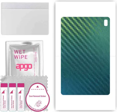 Produktbild von apgo Rückseite Schutzfolie, Skin, kompatibel mit Umidigi aA11 Tab, Hinten Displayschutzfolie aus Vinylfolie, kratzfest, einfache Montage - Kohlenstoff-Chamäleon CAKA1