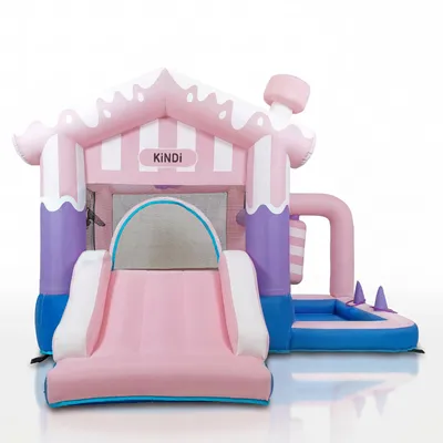 Obrázok produktu pre KiNDi nafukovací hrací park DPZ008 so šmykľavkou 275 x 285 x 220 cm