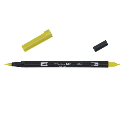 Image de Tombow ABT-026ABT Stylo pinceau double 026 or jaune