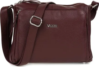 Produktbild von Elegante Burgunderrote Lederhandtasche von Vezze