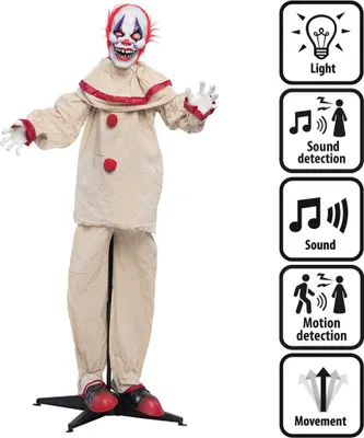 Produktbild von Boland Deko Gruseliger Clown 153cm