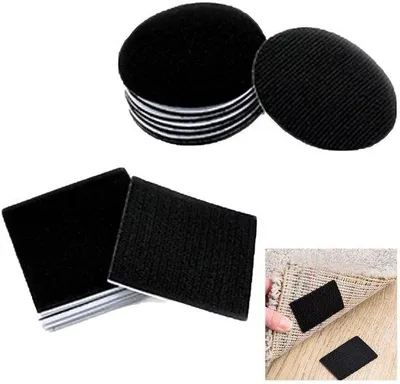 Image de Ensemble Unyqoos® comprenant 10 tapis antidérapants réutilisables – tapis de protection lavables pour une fixation sûre des tapis sur carrelage, bois, stratifié et marbre, sans laisser de résidus