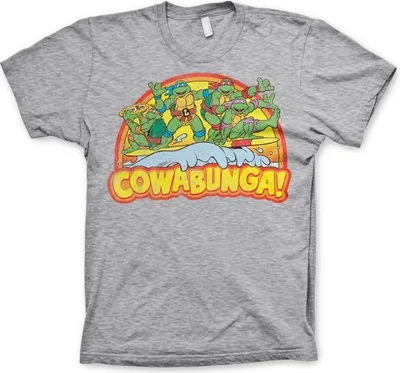 Produktbild von TMNT - Cowabunga T-Shirt - Small - Heather-Grey