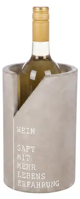 Obrázok produktu pre Chladič na fľaše sivej farby s múdrym príslovím