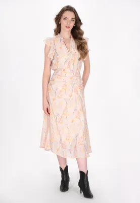 Image de Chemisier pour femme SAPORTA - couleur abricot, taille L