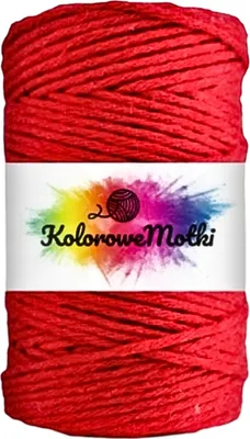 Produktbild von Makramee Garn Rot 2mm 60m | Naturliche Stark, Baumwollgarn, Baumwollschnur, Perfekt für Basteln