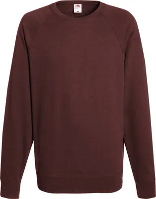 Produktbild von Fruit Of The Loom Herren Raglan-Sweatshirt, Rundhalsausschnitt BC2653 (2XLarge) (Burgunder)