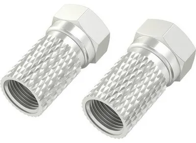 Produktbild von Hama 00205207, F-Typ, F, F, Männlich, Silber, 2 Stück(e)