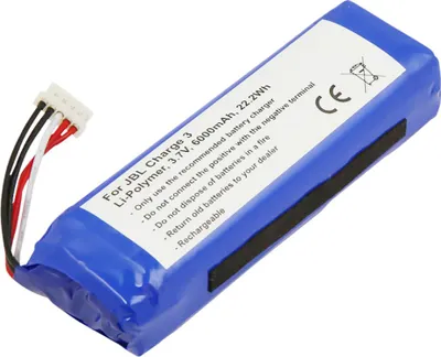 Immagine prodotto di Avizar, batteria di ricambio JBL Charge 3 (2015) 6000 mAh Li-Polymer, blu