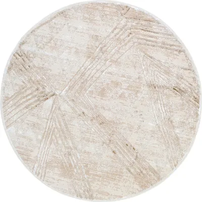 Obrázok produktu pre Tapiso Koberec CRYSTAL Round Cream Obývacia izba Spálňa 120 x 120 cm
