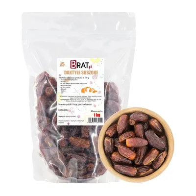 Obrázek produktu pro Sušené datle 1kg Brat.pl