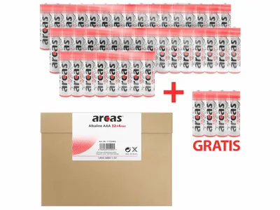 Obrázok produktu pre Sparpack 32+4zdarma Arcas Alkaline LR03 Micro AAA 1,5V