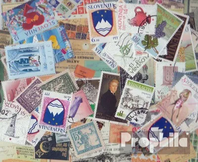 Produktbild von Briefmarken Slowenien 50 verschiedene Marken