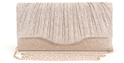Immagine prodotto di Culinavog: Pochette scintillante, pochette da donna a busta, elegante con catena