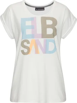 Produktbild von Elbsand Print-Shirt Eldis weiß bedruckt Größe M
