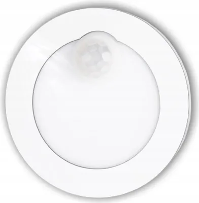 Produktbild von Nachtlicht - Treppenbeleuchtung - 230V IP20 - mit Bewegungsmelder - Weiß - Rund - LED-Glühbirne G4 Neutralweiß 4000K im Set