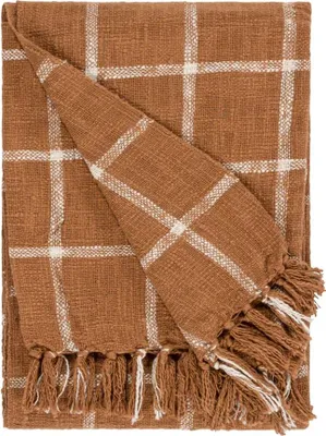 Produktbild von Yard - Überwurf "Beni", Kariert RV3053 (180 cm x 130 cm) (Ingwerfarben/Natürlich)