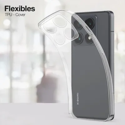 Produktbild von Handyhülle für Xiaomi 14T Pro Hülle Transparent Flexibel Elastisch Case Cover Backcover Schutzhülle