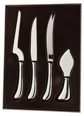 Produktbild von 4-teiliges Käsemesser-Set aus Edelstahl