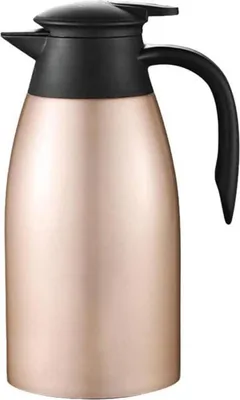 Image de HwaGui Thermos 2L en acier inoxydable Verseuse isolante Bouchon Quick Tip Or