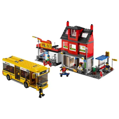 Produktbild von LEGO CITY Stadtviertel mit Bus 483-teilig, ab 5 Jahren (7641)