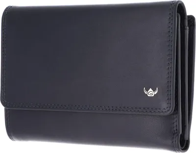 Produktbild von Golden Head Leder Geldbörse Polo RFID Protect Damenbörse 2829 Marineblau dunkelblau