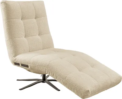 Produktbild von KAWOLA Relaxliege LETICIA motorisch Stoff beige