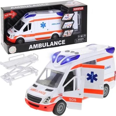 Produktbild von Ambulans Karetka Pogotowia Van Auto Napęd Dźwięki Nosze Otwierane Drzwi