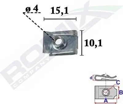 Immagine prodotto di 10x ROMIX C70559 Paraurti a clip