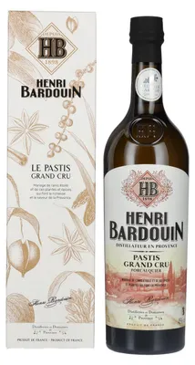 Image de Henri Bardouin Le Pastis Grand Cru 45% Vol. 0,7l en boîte cadeau