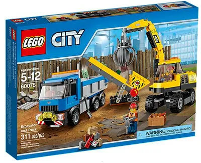 Produktbild von Lego 60075 City - Bagger und Transportwagen