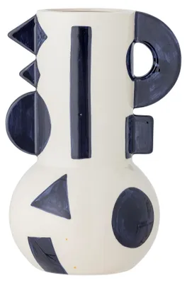Produktbild von Graphica Vase, Blue, Steingut