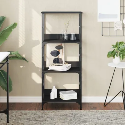Obrázek produktu pro Maison Exclusive - Knihovna černá 50x33x117,5 cm dřevěný materiál