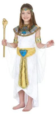 Immagine prodotto di Costume da faraone egiziana bambino bianco-oro - 122/134 (7-9 anni)