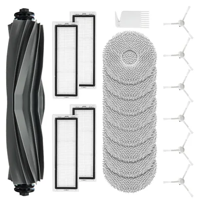 Produktbild von 20er/set Ersatzteil Zubehör für Dreame L10s / L10 Ultra / L10 Prime Saugroboter mit 1 Hauptbürste 4 Filter 8 Wischtücher 6 Seitenbürsten 1 Reinigungsbürste