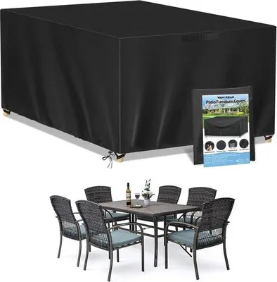 Obrázok produktu pre Nepremokavý kryt na záhradný nábytok z materiálu 420D Oxford, s UV ochranou, odolný proti oderu, 160 x 130 x 90 cm