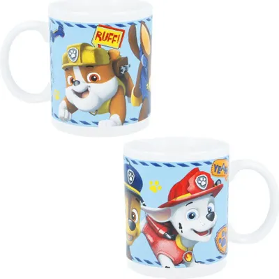 Produktbild von Paw Patrol Chase Rubble Teetasse Tasse Kaffeetasse Geschenkidee 325 ml