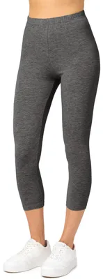 Produktbild von Merry Style Damen 3/4 Leggings aus Baumwolle MS10-199 (Dunkelmelange, S)