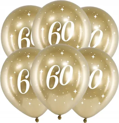 Obrázek produktu pro Balónek Ø30cm "Happy Birthday" zlatý | 6 ks. #60